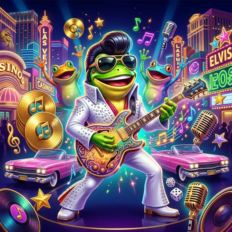 Elvis Frog in Vegas 
